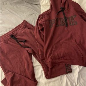 Pink sweatshirt and jogger bundle